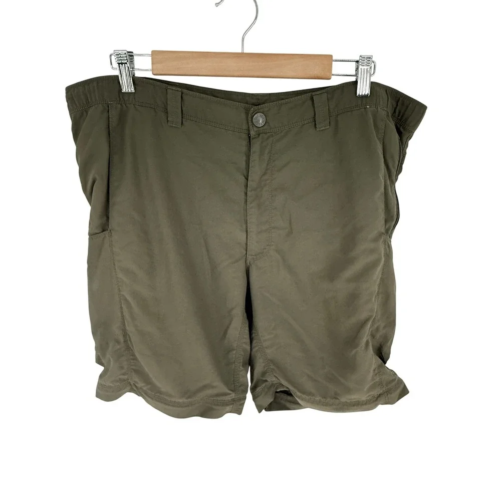 The North Face Mens Olive Green Ripstop Hiking Shorts Fishing Gorpcore 40 outdoo